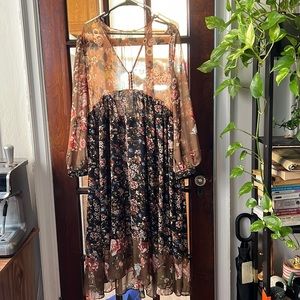 Floral chiffon dress